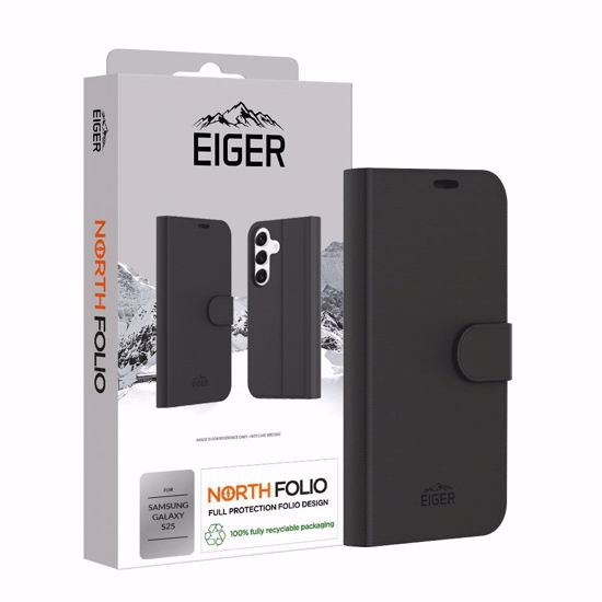Picture of Eiger Eiger North Folio Case for Samsung Galaxy S25 in Black